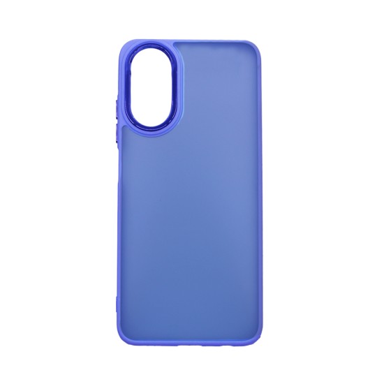 Capa de Silicone Transparente para Oppo A17 Roxo